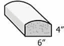 Concrete Curb Dome Style