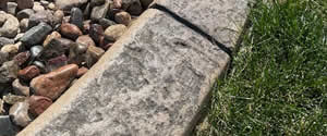 Concrete Curb Stamp Option Cobblestone Rough Texture