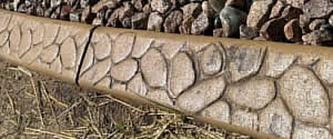 Concrete Curb Stamp Pebble Stone